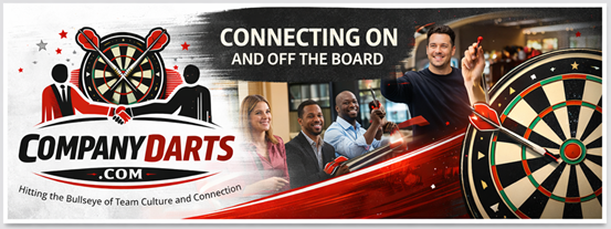 Company darts teams play