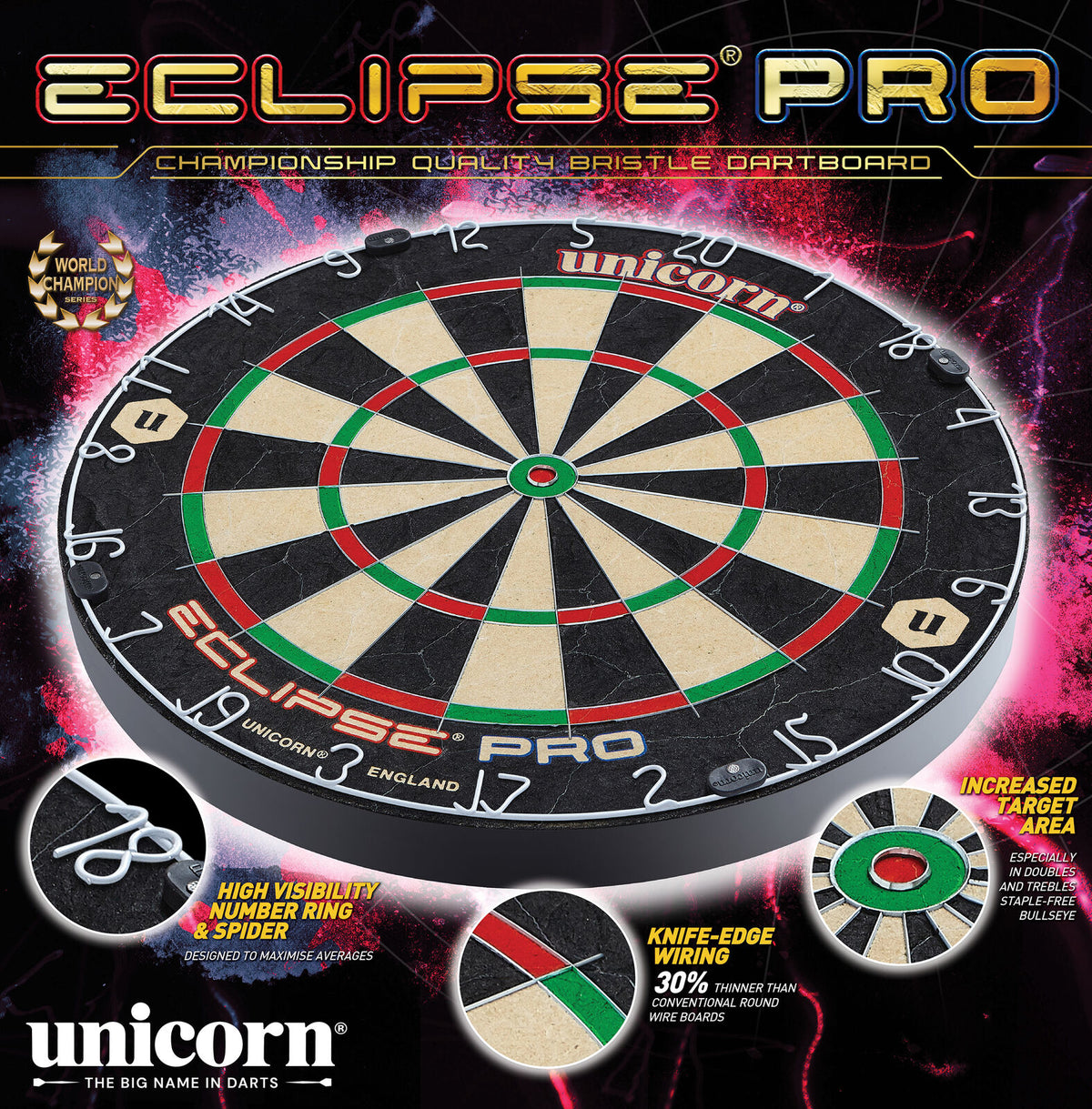 Unicorn Eclipse Pro Bristle Dartboard