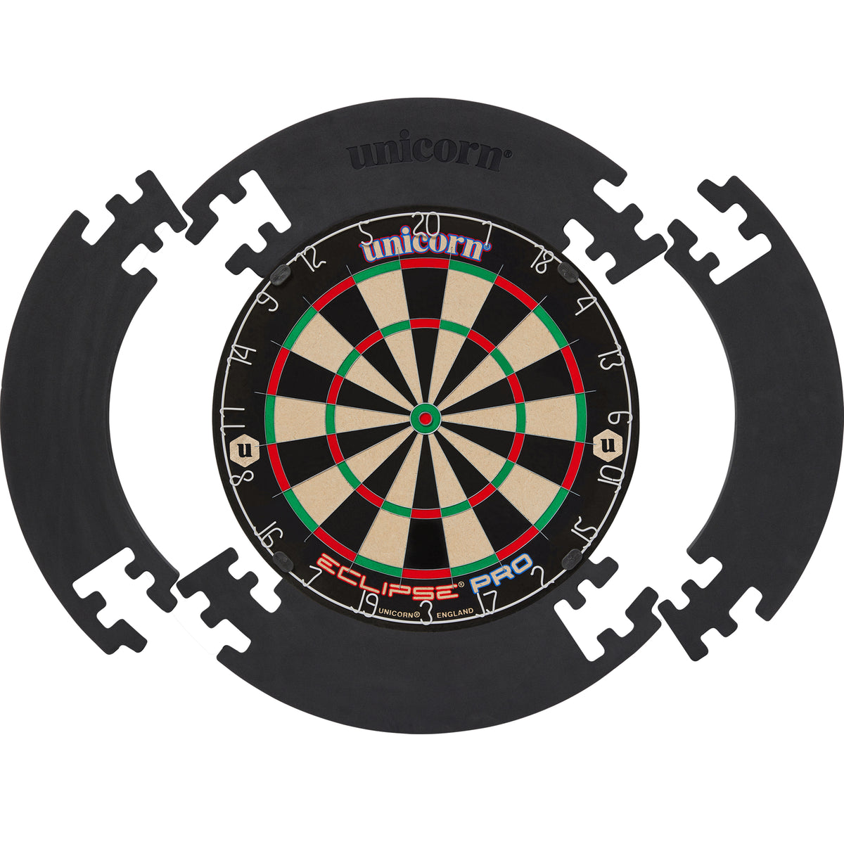 Unicorn Jigsaw Dartboard Surround Svart